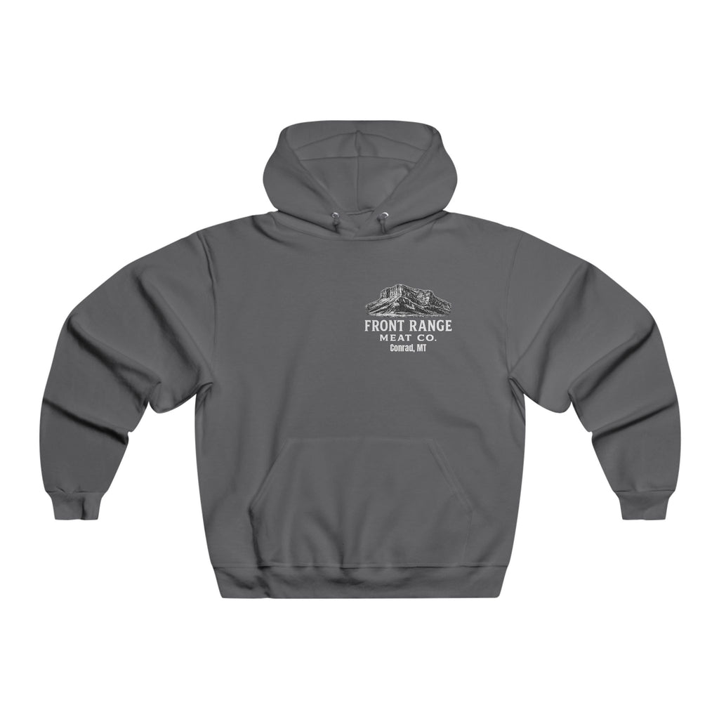 Front Range Meat Co. “Big Racks Welcome” Hoodie — Hunting Deer Graphic Pullover