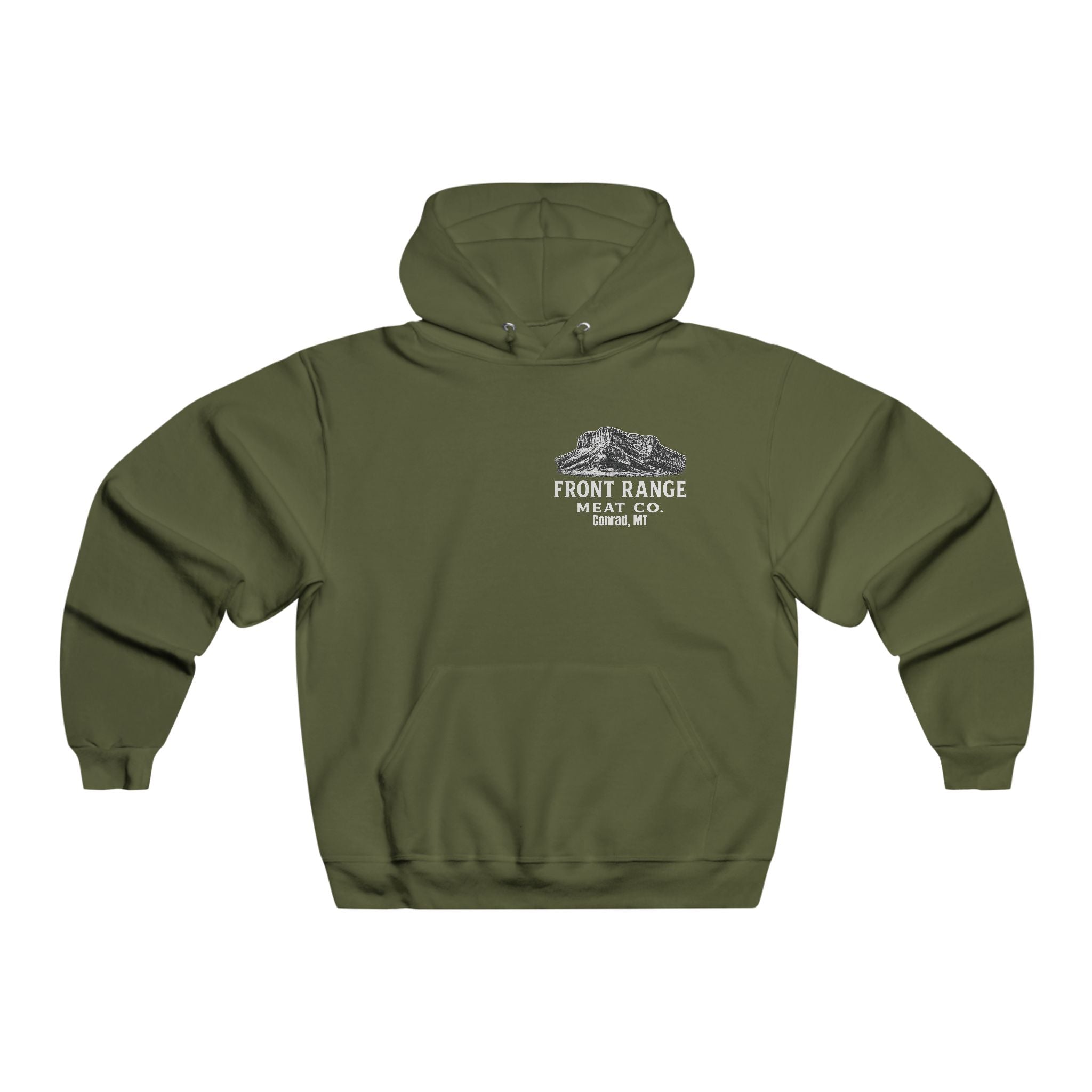 Front Range Meat Co. “Big Racks Welcome” Hoodie — Hunting Deer Graphic Pullover